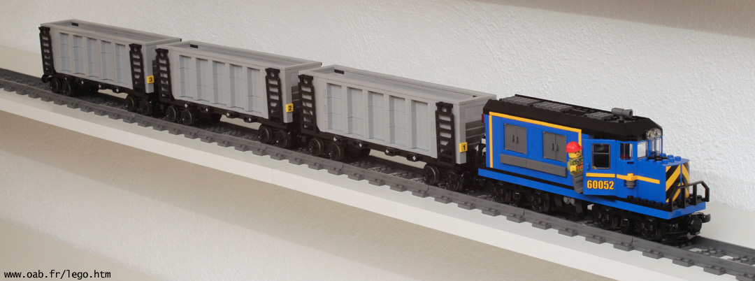 train Lego 60052 et wagons trémies