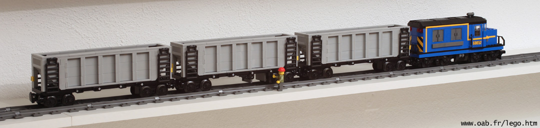 train Lego 60052 et wagons trémies